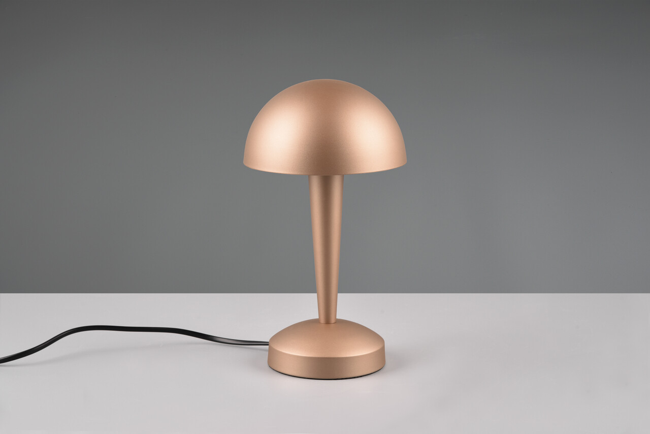 Lampa de masa Canaria, RL, 15x26.5 cm, 4.9W, 1x E14, metal, aramiu - imagine 5